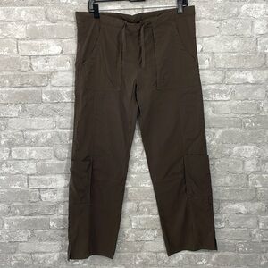 Lucy Brown Nylon Cargo Pants